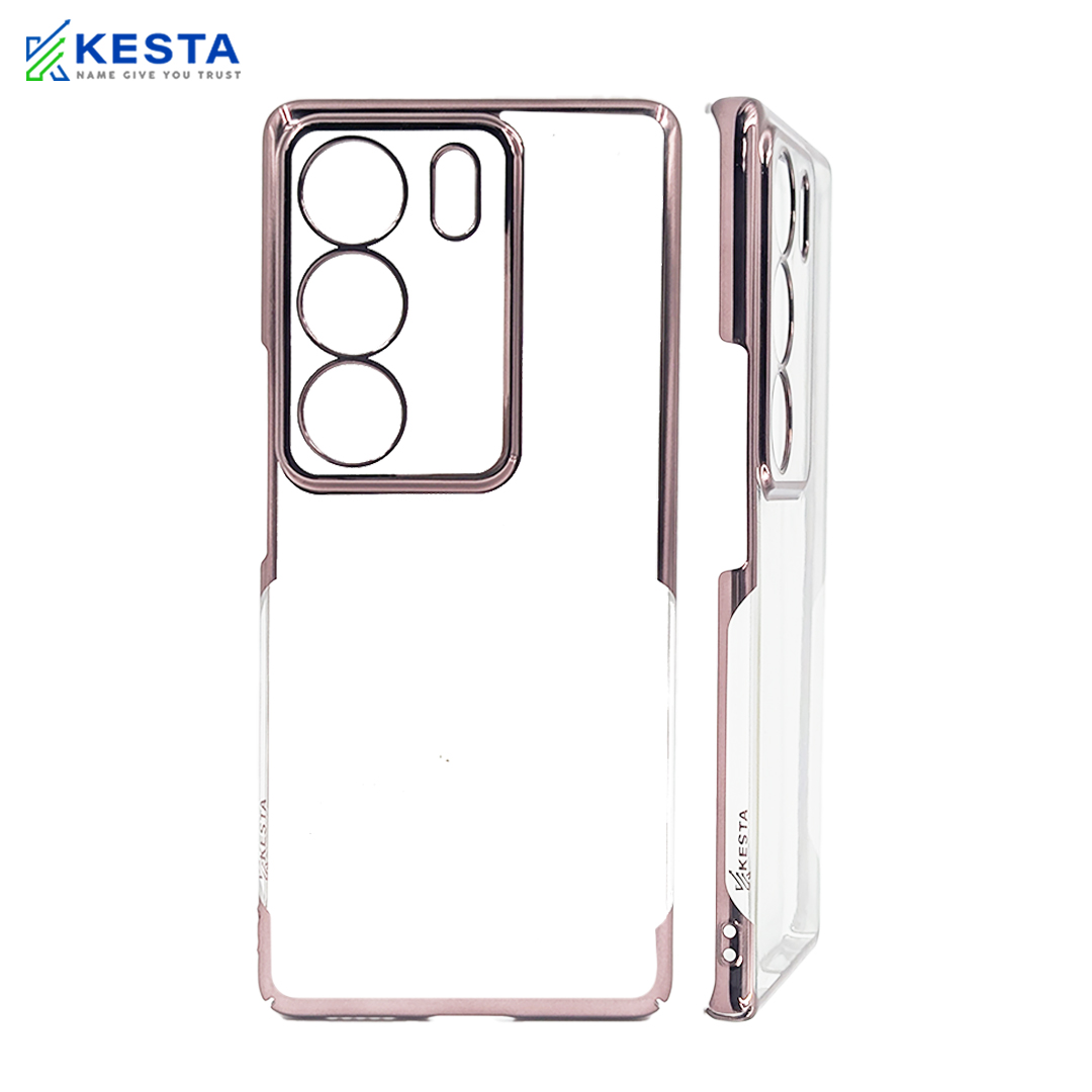 Vivo V 29 Pro Cover - Noble Bronze Transparent Case (Non Slip Grip)